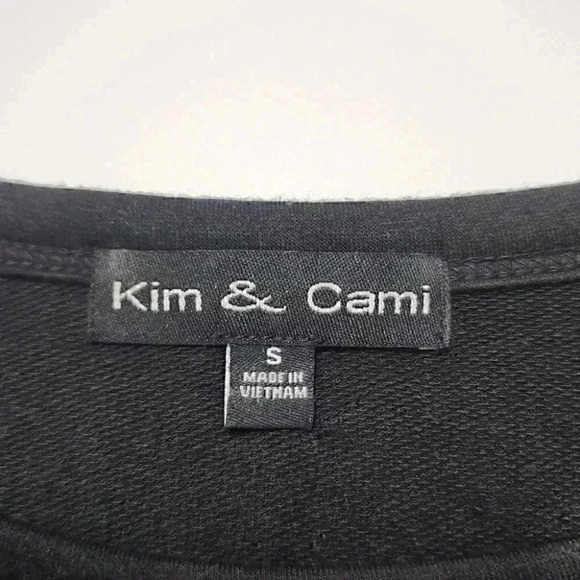 Kim & Cami Crew Neck Balloon Sleeve Ruffle Women Blouse S - Picture 7 of 8